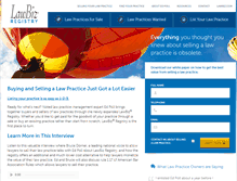 Tablet Screenshot of lawbizregistry.com
